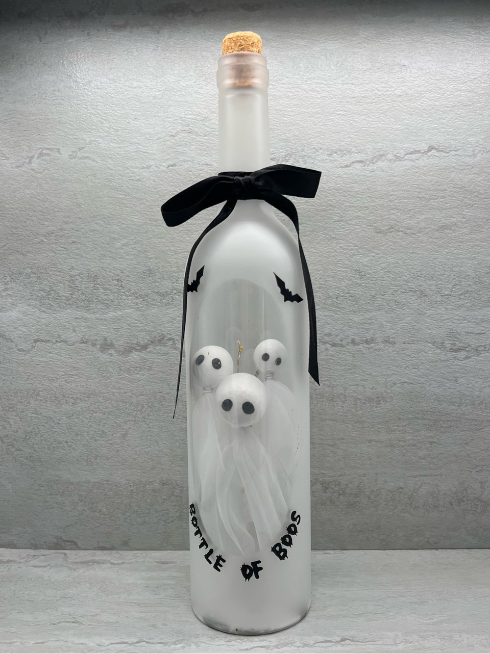 🎉 $5 Bottle of Boos Wine Bottle Decor